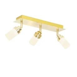 Moderner Badezimmerspot Stahl 3-Licht IP44 - Japie