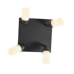 Moderner Badezimmerspot schwarz 4-Licht IP44 - Japie