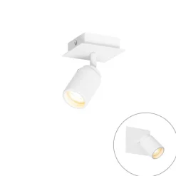 Moderner Badezimmerspot weiß quadratisch IP44 - Ducha