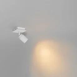 Moderner Badezimmerspot weiß quadratisch IP44 - Ducha