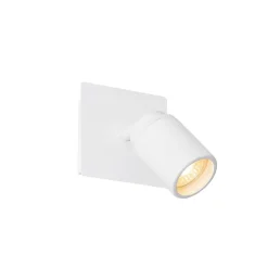 Moderner Badezimmerspot weiß quadratisch IP44 - Ducha