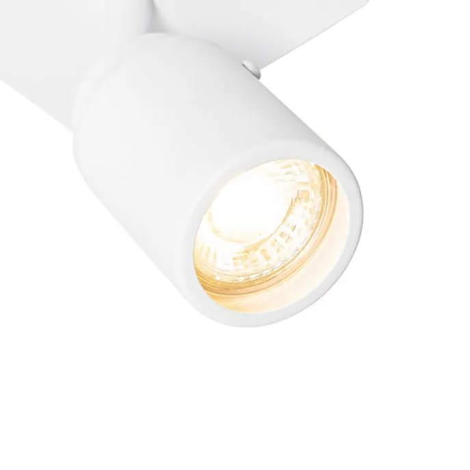 Moderner Badezimmerspot weiß quadratisch IP44 - Ducha