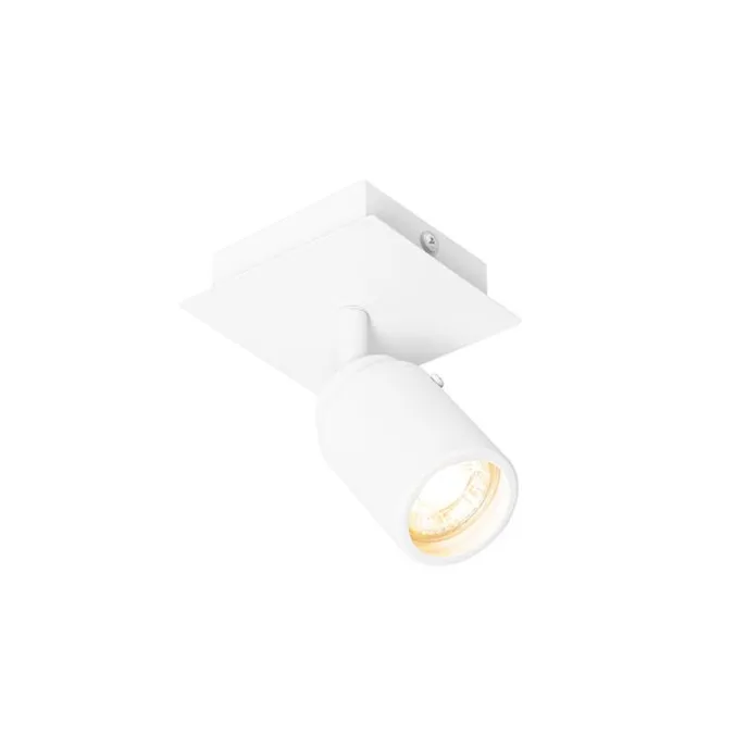 Moderner Badezimmerspot weiß quadratisch IP44 - Ducha