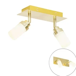 Moderner Badspot aus Messing 2-flammig IP44 - Japie