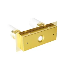 Moderner Badspot aus Messing 2-flammig IP44 - Japie