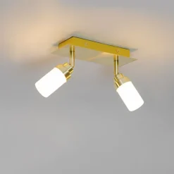 Moderner Badspot aus Messing 2-flammig IP44 - Japie