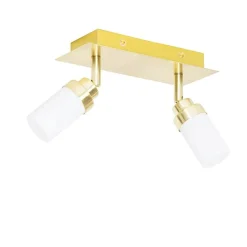 Moderner Badspot aus Messing 2-flammig IP44 - Japie