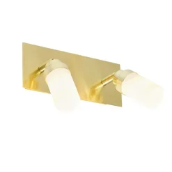 Moderner Badspot aus Messing 2-flammig IP44 - Japie