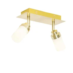 Moderner Badspot aus Messing 2-flammig IP44 - Japie