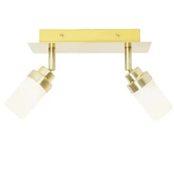 Moderner Badspot aus Messing 2-flammig IP44 - Japie