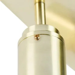 Moderner Badspot aus Messing quadratisch 3-flammig IP44 - Ducha