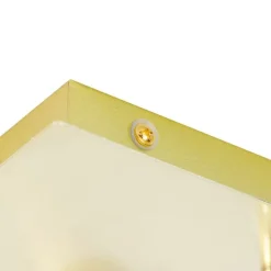 Moderner Badspot aus Messing quadratisch 3-flammig IP44 - Ducha