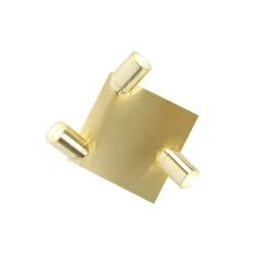 Moderner Badspot aus Messing quadratisch 3-flammig IP44 - Ducha