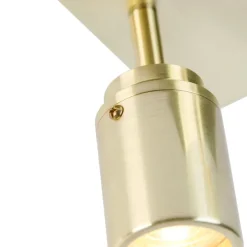 Moderner Badspot Messing quadratisch 2-flammig IP44 - Ducha