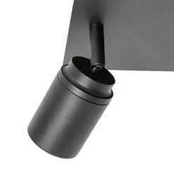 Moderner Badspot schwarz quadratisch 2-flammig IP44 - Ducha