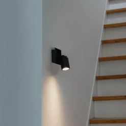 Moderner Badspot schwarz quadratisch IP44 - Ducha