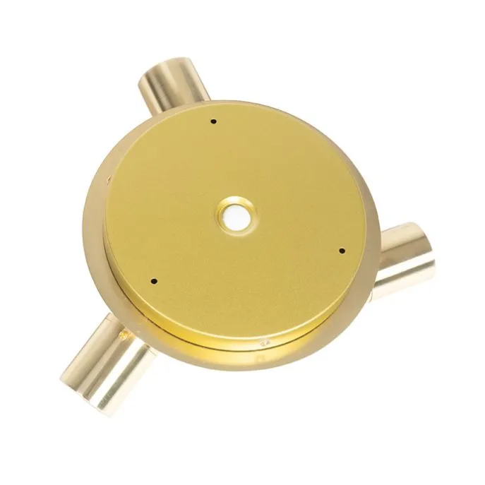 Moderner Badstrahler Messing 3-flammig IP44 - Ducha