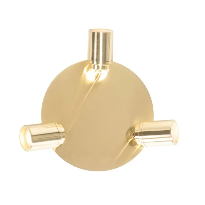 Moderner Badstrahler Messing 3-flammig IP44 - Ducha