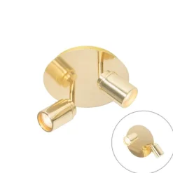 Moderner Badstrahler Messing 2-flammig IP44 - Ducha