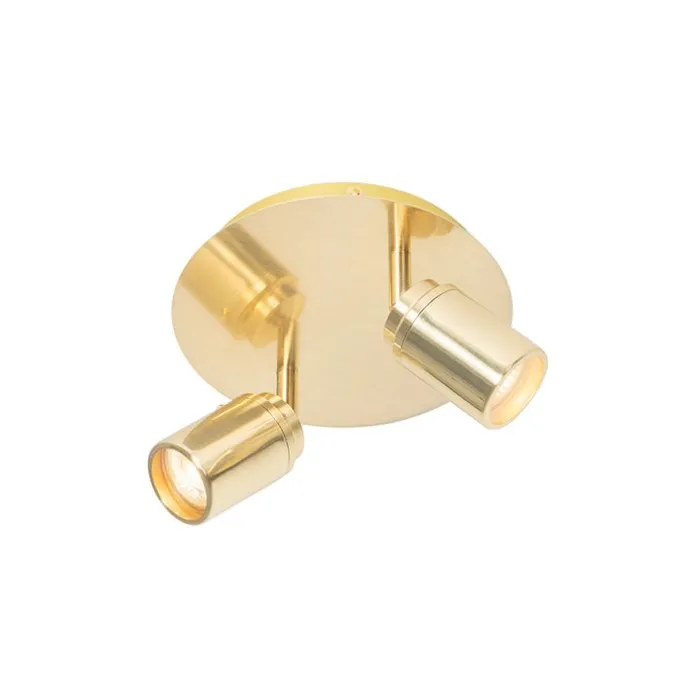 Moderner Badstrahler Messing 2-flammig IP44 - Ducha