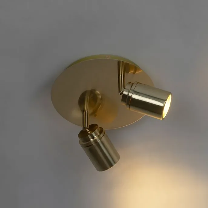 Moderner Badstrahler Messing 2-flammig IP44 - Ducha