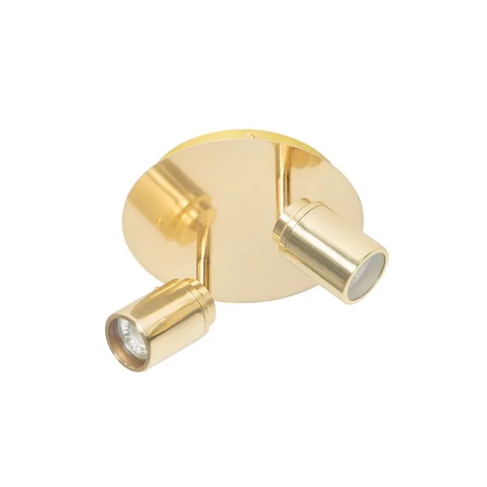 Moderner Badstrahler Messing 2-flammig IP44 - Ducha