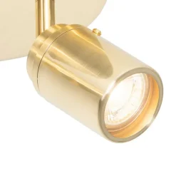 Moderner Badstrahler Messing 2-flammig IP44 - Ducha