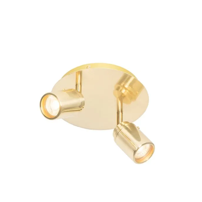 Moderner Badstrahler Messing 2-flammig IP44 - Ducha