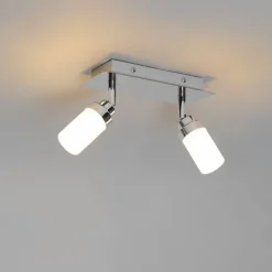 Moderner Badstrahler Stahl 2-flammig IP44 - Japie