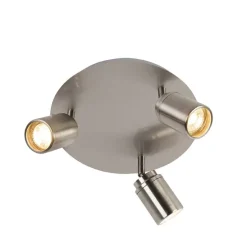 Moderner Badstrahler Stahl 3-flammig IP44 - Ducha