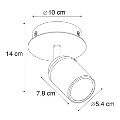 Moderner Badstrahler Stahl IP44 - Ducha