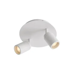 Moderner Badstrahler weiß 2-flammig IP44 - Ducha