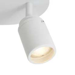 Moderner Badstrahler weiß 2-flammig IP44 - Ducha