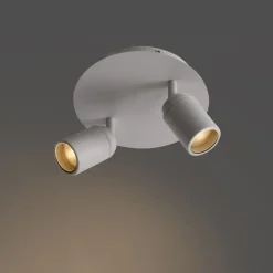 Moderner Badstrahler weiß 2-flammig IP44 - Ducha