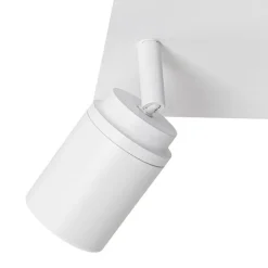 Moderner Badstrahler weiß quadratisch 2-flammig IP44 - Ducha