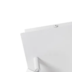 Moderner Badstrahler weiß quadratisch 2-flammig IP44 - Ducha