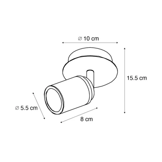 Moderner Badstrahler weiß IP44 - Ducha