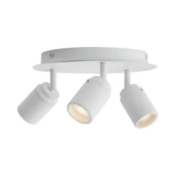 Moderner Badstrahler weiß 3-flammig IP44 - Ducha