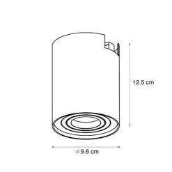 Moderner beiger Strahler für 1-Phasen-Schienensystem - Iconic Rondoo Up