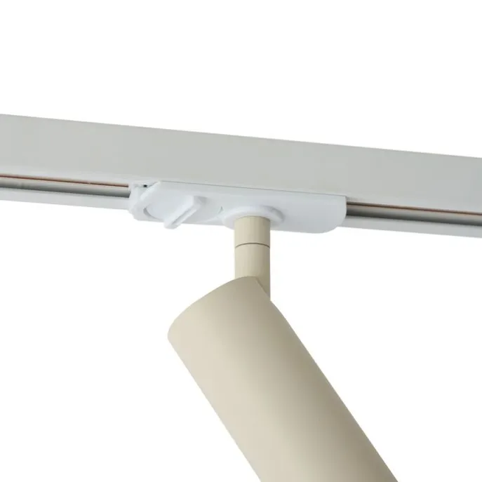 Moderner beiger Strahler für 1-Phasen-Schienensystem GU10 35mm - Iconic Jeana Luxe