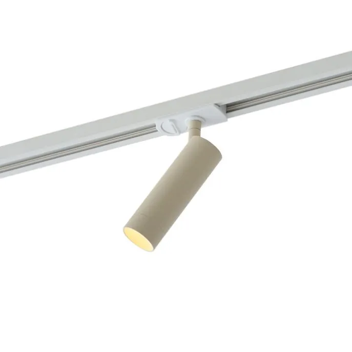 Moderner beiger Strahler für 1-Phasen-Schienensystem GU10 35mm - Iconic Jeana Luxe