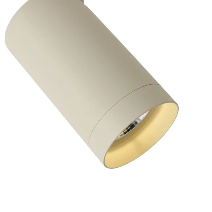 Moderner beiger Strahler für 1-Phasen-Schienensystem GU10 70mm - Iconic Jeana Luxe