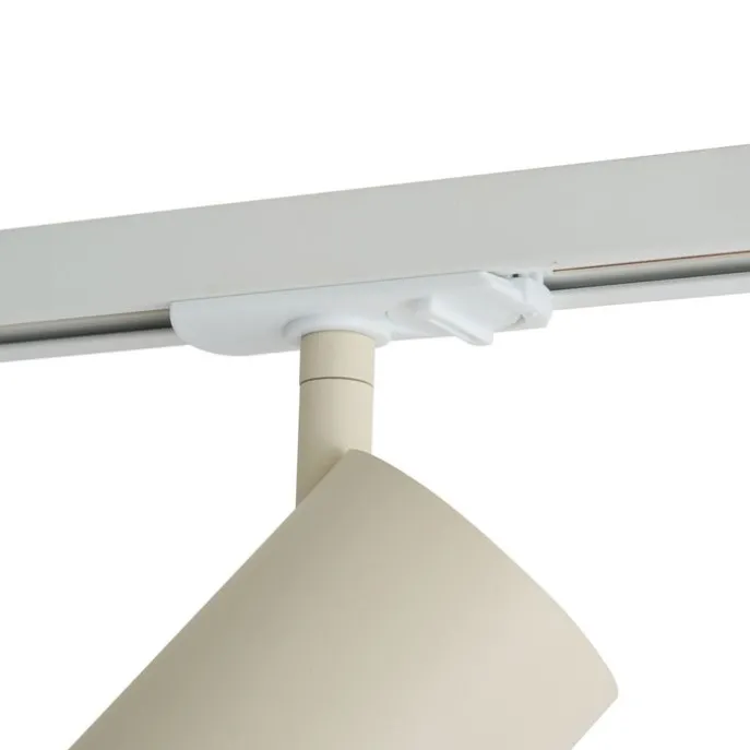 Moderner beiger Strahler für 1-Phasen-Schienensystem GU10 70mm - Iconic Jeana Luxe