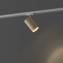 Moderner beiger Strahler für 1-Phasen-Schienensystem GU10 70mm - Iconic Jeana Luxe