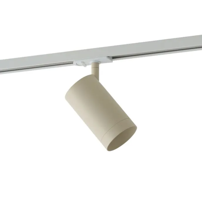 Moderner beiger Strahler für 1-Phasen-Schienensystem GU10 70mm - Iconic Jeana Luxe