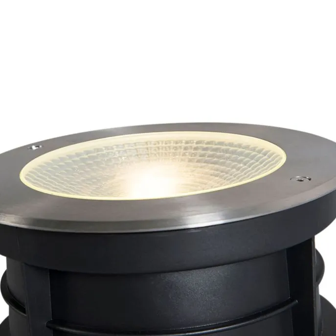 Moderner Bodeneinbau-Strahler Stahl inkl. 20W LED - Bridge