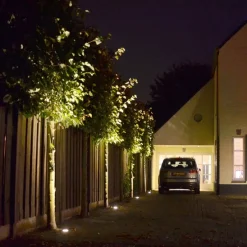 Moderner Bodenstrahler aus Edelstahl - Basic Round