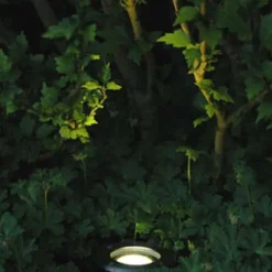 Moderner Bodenstrahler aus Edelstahl - Basic Round