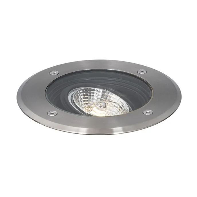 Moderner Bodenstrahler für den Außenbereich aus Stahl AR70, verstellbar, IP65 – Delux