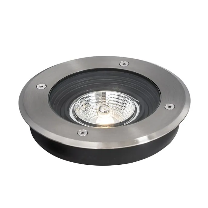 Moderner Bodenstrahler für den Außenbereich aus Stahl AR70, verstellbar, IP65 – Delux